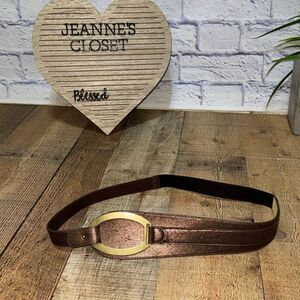 Chicos bronze brown belt Size M